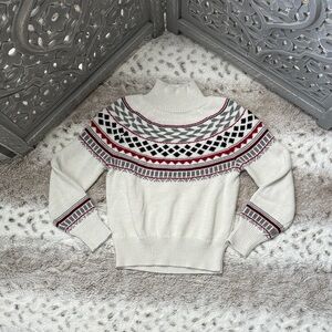 Thereabouts sparkly white Nordic Pattern Sweater boys 4T Christmas holiday party